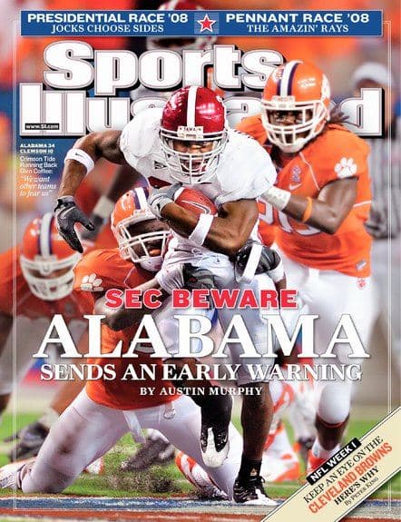 Sports Illustrated September 8, 2008: SEC Beware; Glen Coffee